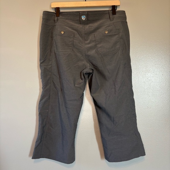 Kuhl sz 14 Trekr Kapri Pants Outdoor Hiking Convertible Capri Shorts Gray 6236 - Picture 6 of 9